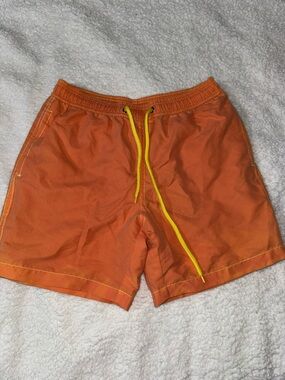 ❗️COLOR CHANGING❗️ orange/yellow mens swim trunks